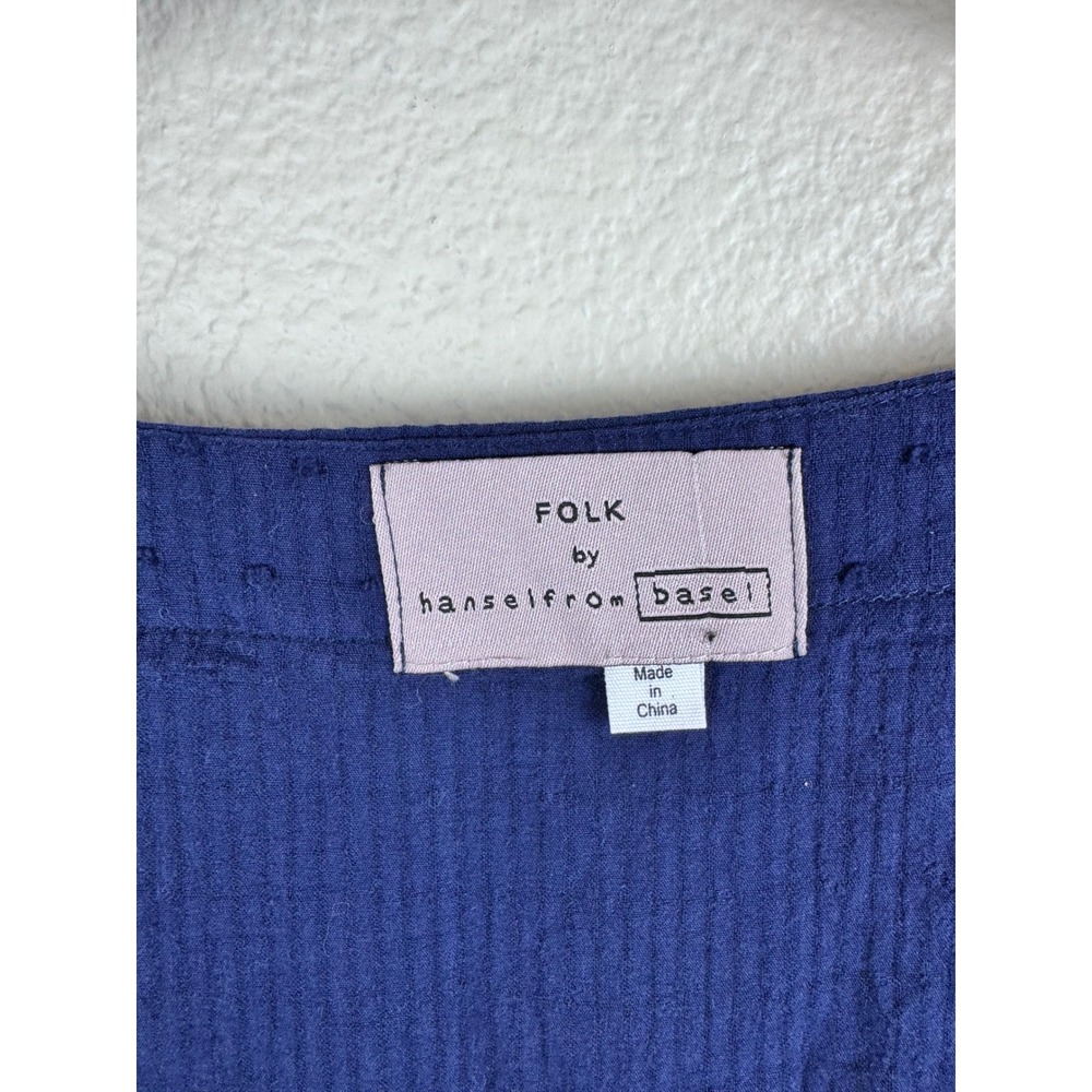Button-Front Navy Mini Dress - Picture 4 of 11